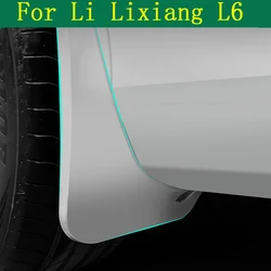 Carro roda TPE pára-lamas, lama Flaps, respingos guardas, frente e traseira Fender, protetor, Li Lixiang L6, 2023, 2024