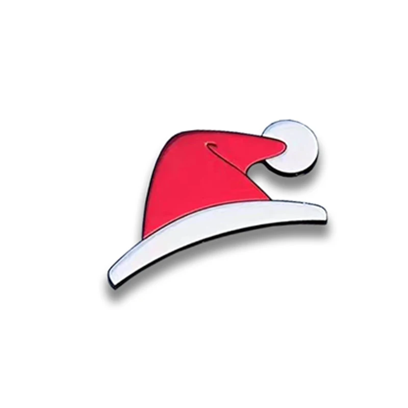 Wasserdichte Weihnachtsmannmütze-Aufkleber für Tesla, kreative selbstklebende Weihnachtsmütze für Auto, Wand, Fensterdekoration