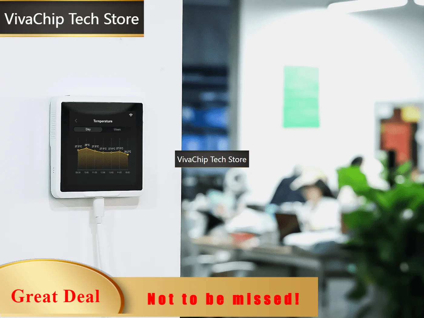 VivaCTSenseCAP 4-Inch RGB Touch Screen Indicator D1 IoT Development Platform Powered By ESP32S3 & RP2040