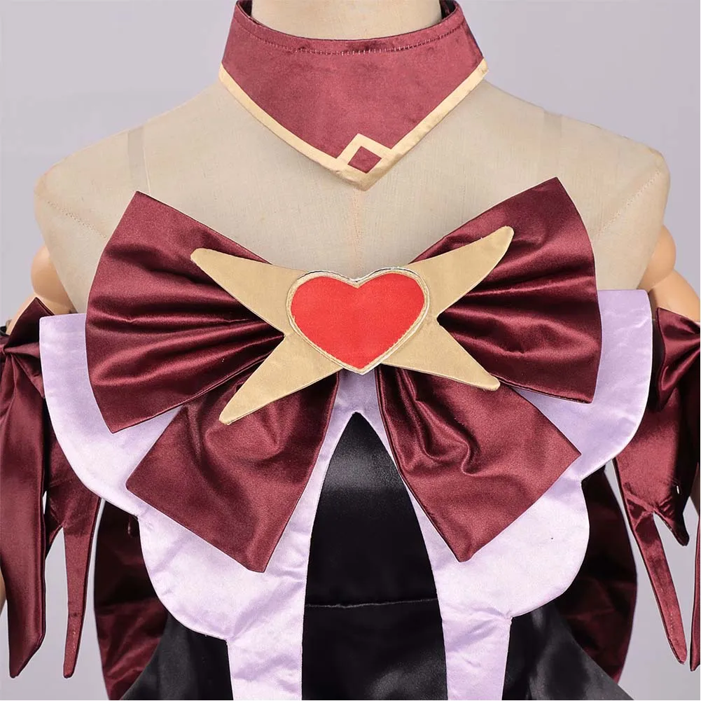 OW 2 Cosplay Juno Corrupted Heart of Hope Costume Magical Girl Off Shoulder Dress Choker Gloves Halloween Carnival Disguise view 2
