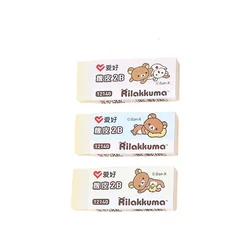 AIHAO-Rilakkuma 2B Rubber Document Eraser, Papeterie scolaire et de bureau, Kawaii Ration Supplies, 12140, 3Pcs