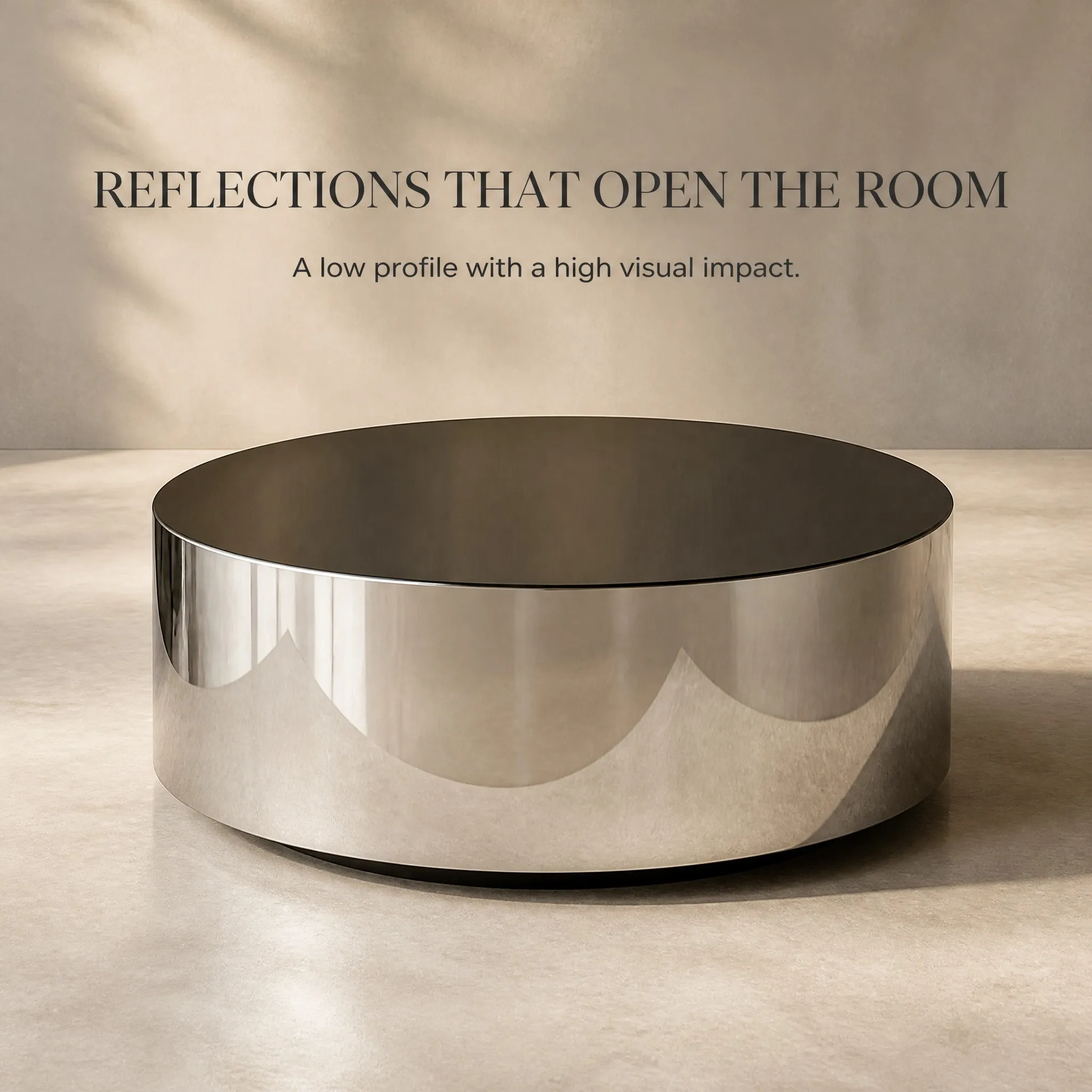 Luxurious Unique Diamond Shape Mirrored Stainless Steel Coffee Table Modern Minimalist Design Eco-Friendly Durable for Furniture
