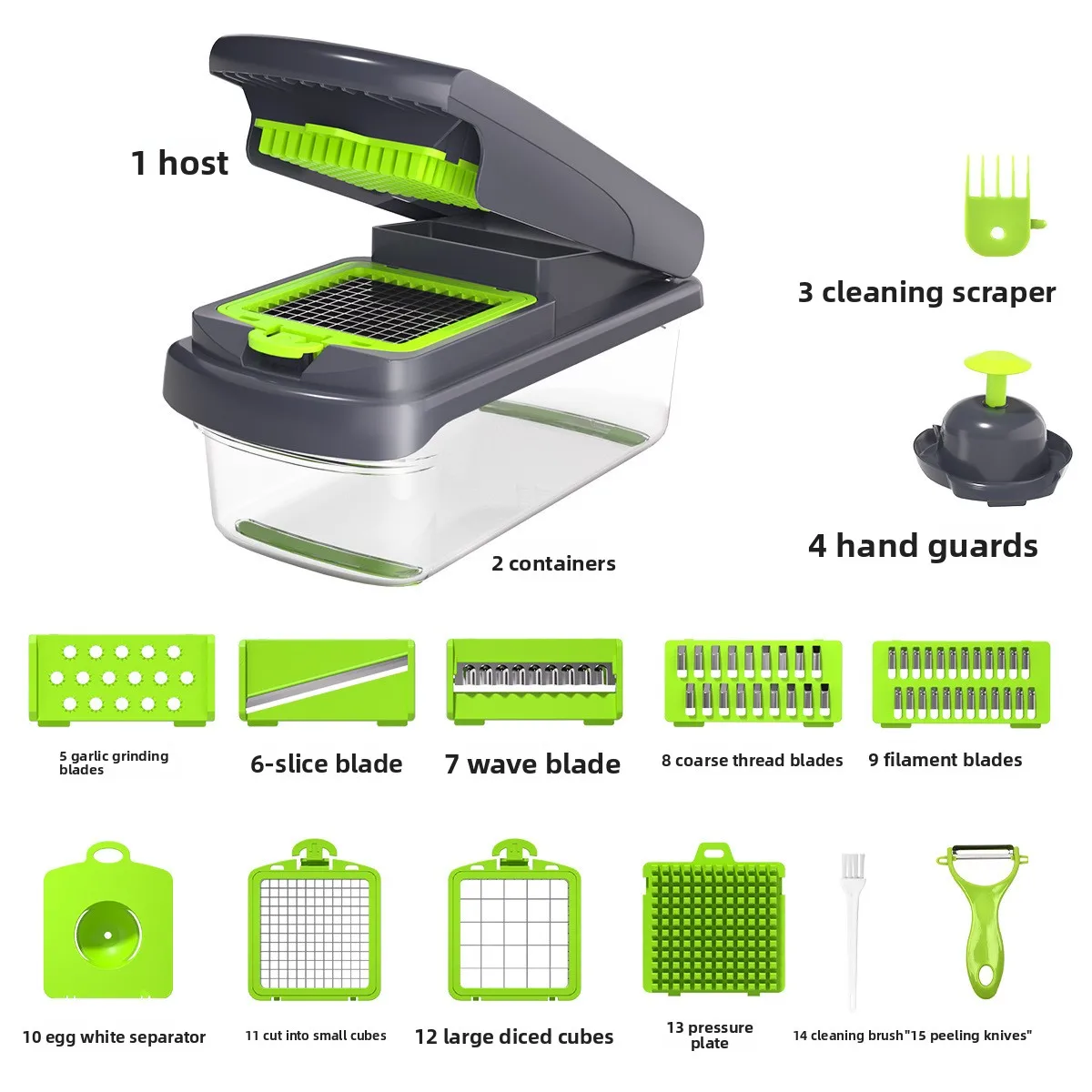 Multifunctional vegetable cutter, grater, stainless steel slicer, kitchenware, kitchen supplies, silk wiper, kitchen tools