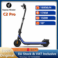 EU Stock Original Ninebot By Segway C2 Pro eKickscooter for Kids 16KM/H Speed 17KM Range Kickscooter Childs Electric Scooter