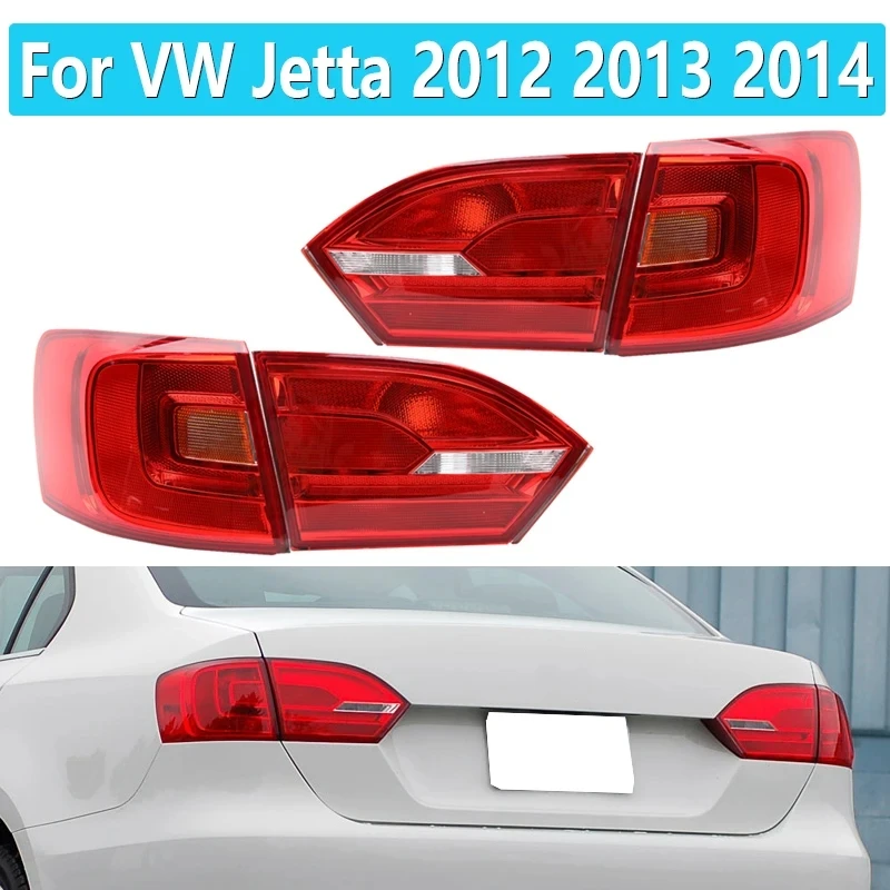 

Car Rear Tail light For VW Jetta Sedan 2012 2013 2014 SedanStop Brake lamp Rear Turn Signal Without light Car Accessories