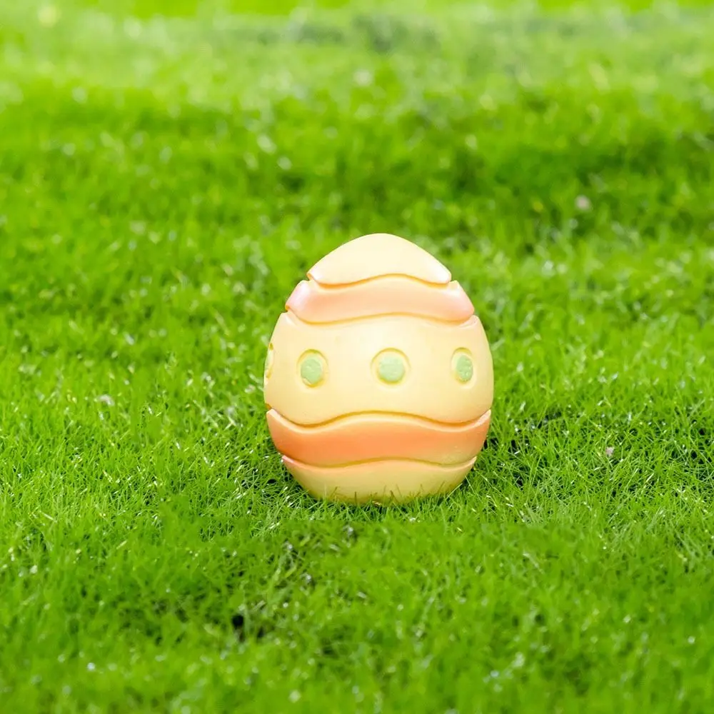 Gift Resin Mini Easter Rabbit Figurine Multicolor Easter Egg Miniature Knickknacks Micro Landscape DIY Cartoon Buuny Statue