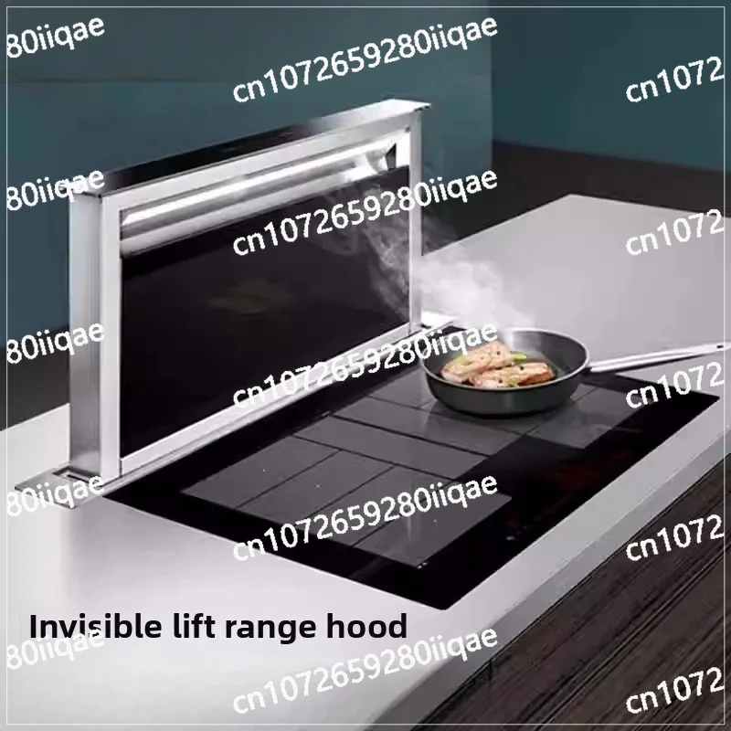 Invisible Lift Range Hood Lower Suction Lower Row Embedded