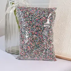50g/10000pcs Big Package Resin Non Hot Fix Rhinestones Bulk Wholesale AB Flat Back Plastic Crystals Nail DIY Glitters Stone Gems