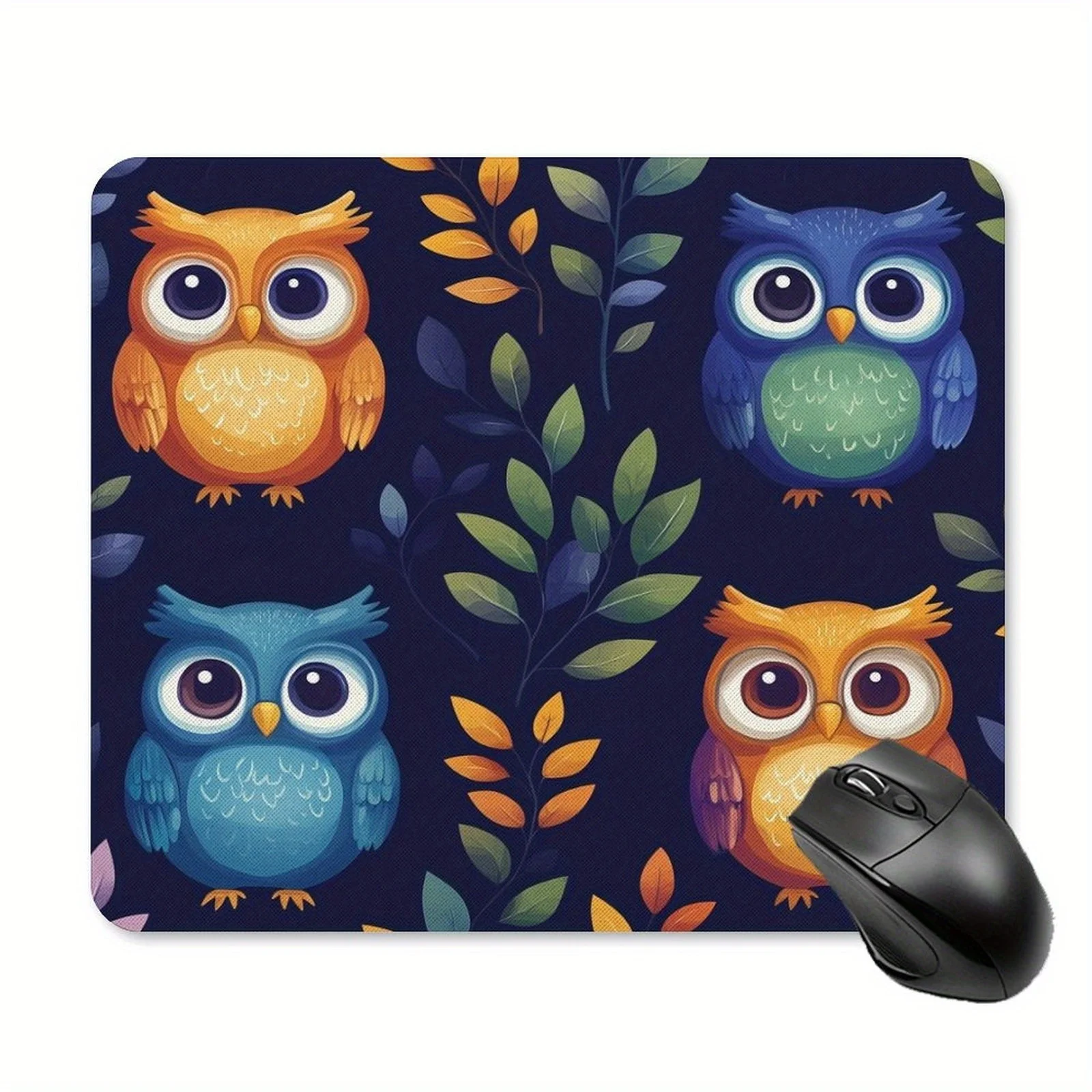 

Коврик для мыши Owl Forest Night создает модный, новый, противоскользящий, а также небольшой офисный и игровой компьютерный аксессуар.