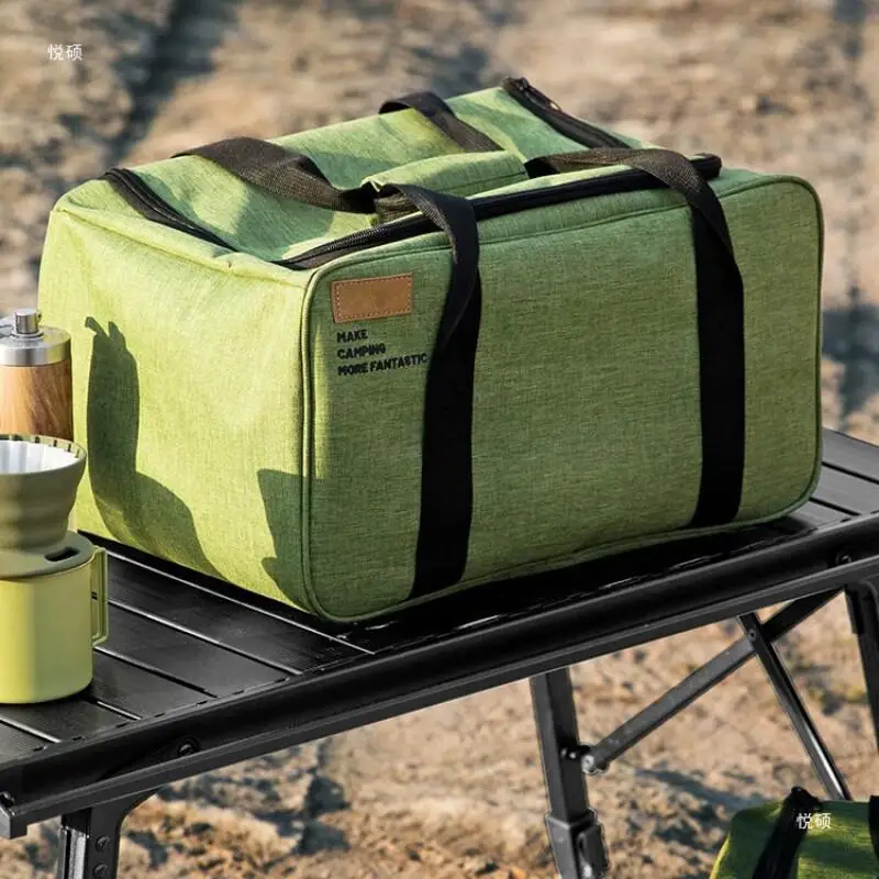 

Kitchenware Anti-Collision Outdoor Storage Bag, Large Capacity Folding Tactical Field Camping Equipment, Wear-Resistant Storage