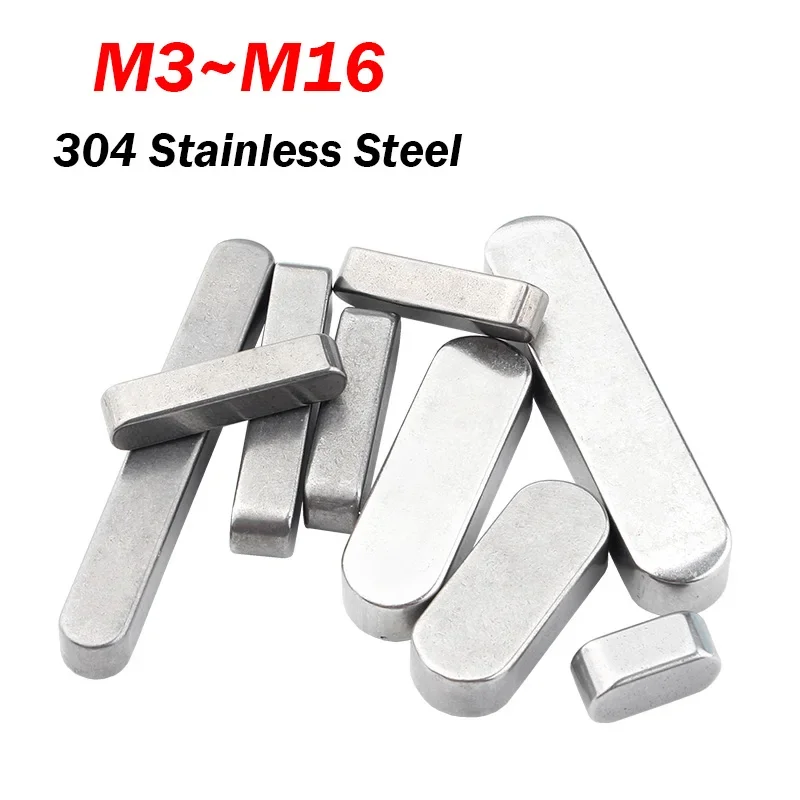 M3 M4 M5 M6 M8 M10 M12 M14 M16 GB1096 Square And Rectangular Keys 304 Stainless Steel Dowel Drive Shaft Parallel Key