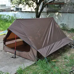 Tienda de campaña ultraligera impermeable para senderismo al aire libre, tienda sin polo para mochilero, senderismo, 3 personas, tiendas ligeras