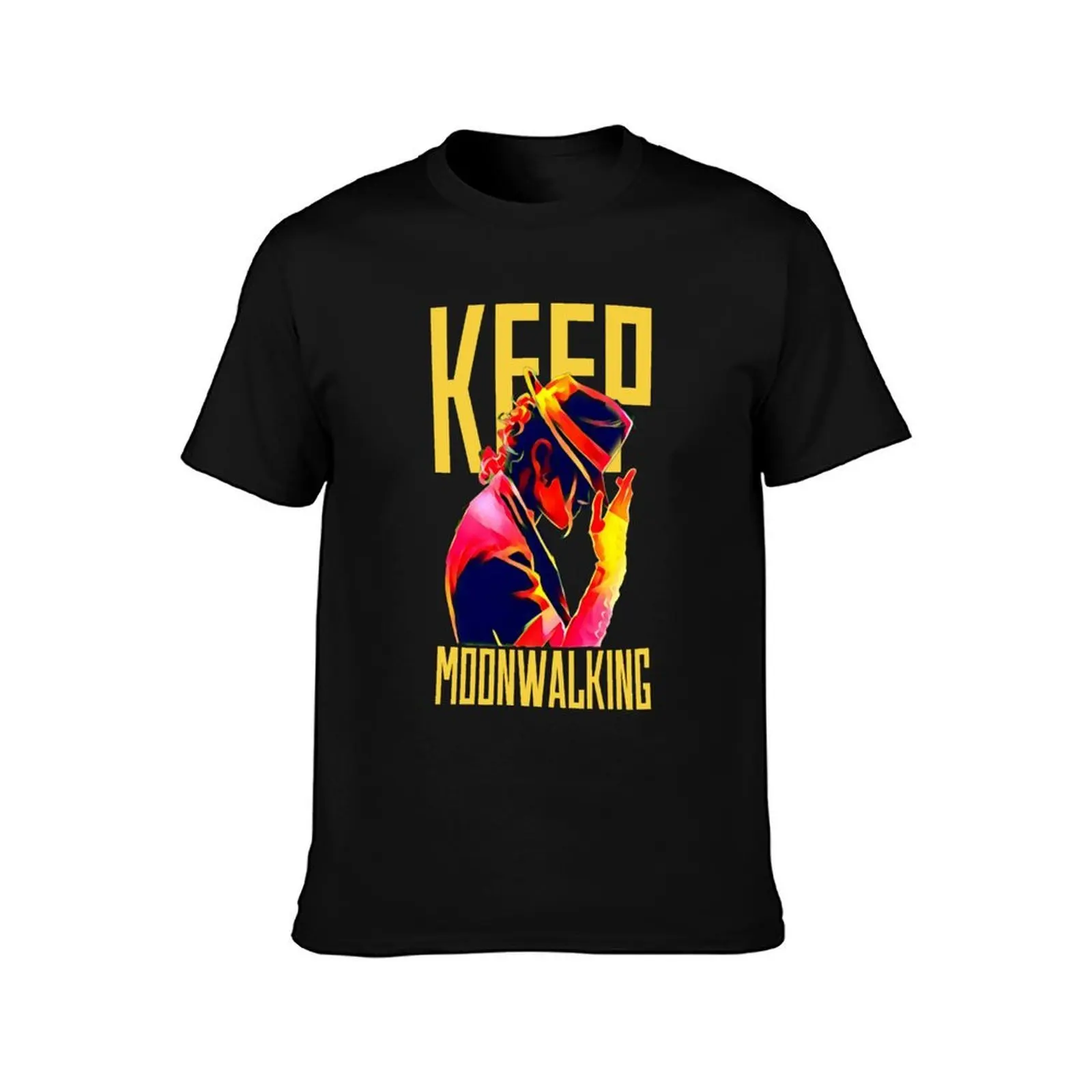 Keep Moonwalking T-Shirt Casual Minimalist Short Sleeve Top T-Shirt