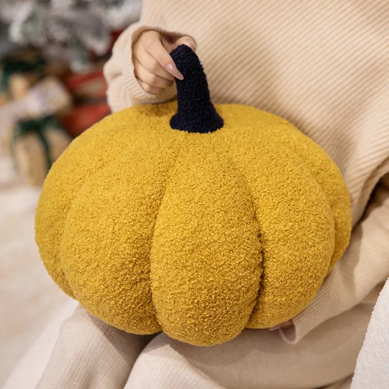 Cuscino di zucca divertente di alta qualità Peluche di zucca creativa Decorazione di Halloween Cuscino per divano di zucca carino Regali di Natale