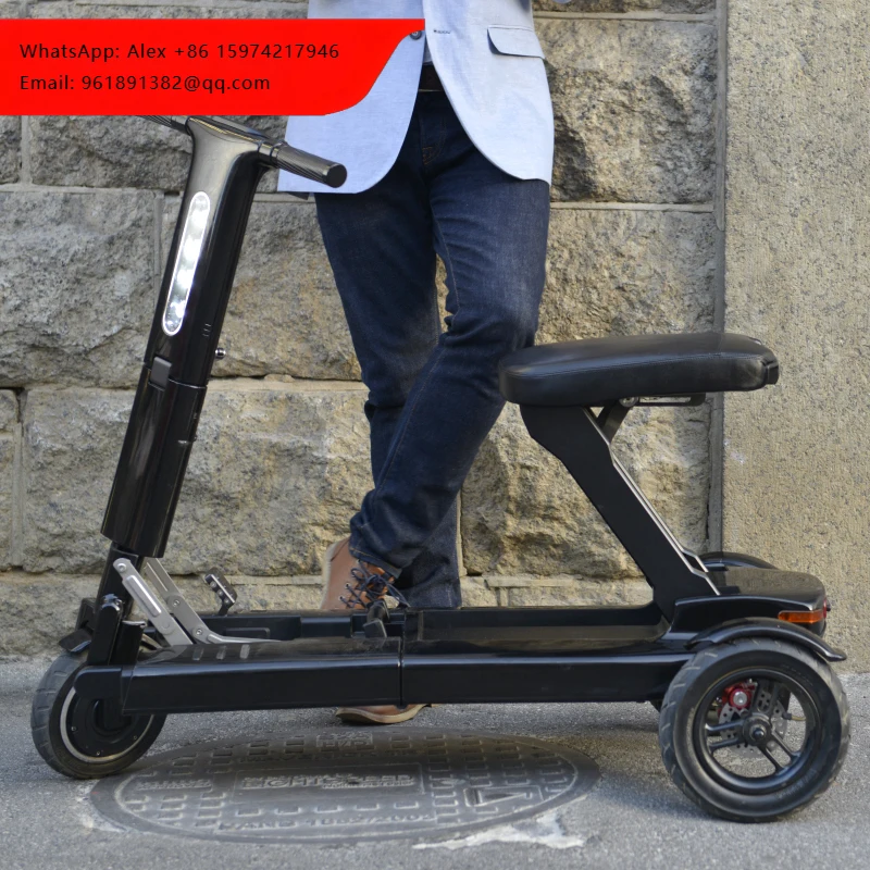 

Zuowei ZW501 High Power Fully Automatic Folding 3-Wheel Aluminum Alloy Brushless Motor CE Certified Disabled Outdoor Scooter