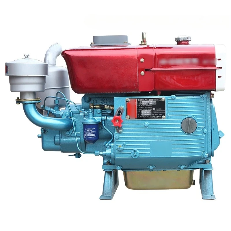 

Water cooled 12/15/18 horsepower engine, small hand cranked agricultural electric starter