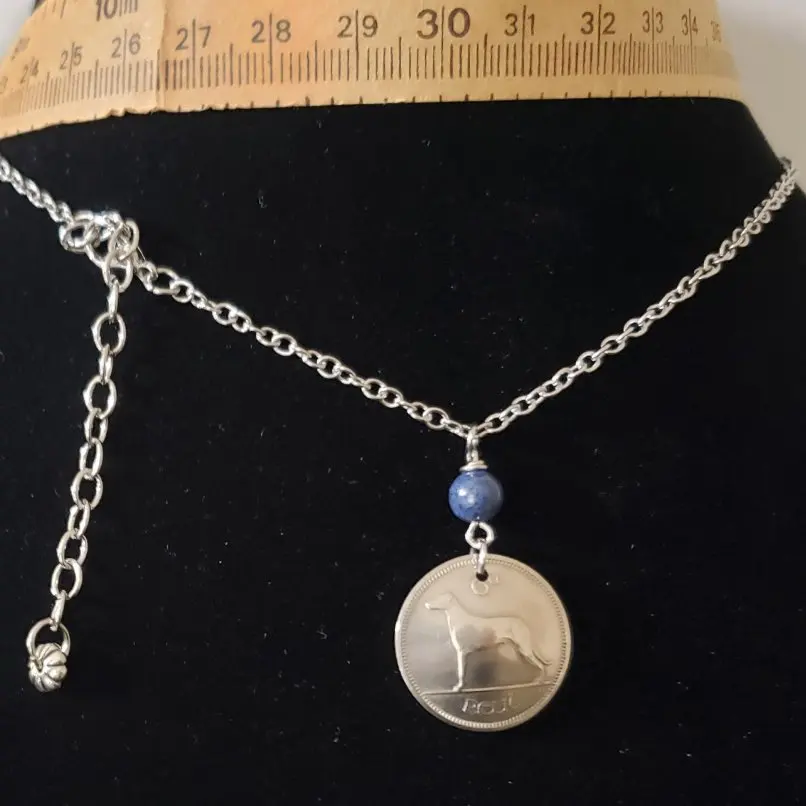 

Silver Plated Necklace Circle Coin Dog Round Shape Stainless Steel Copper 18inch Jewelry Special Gift