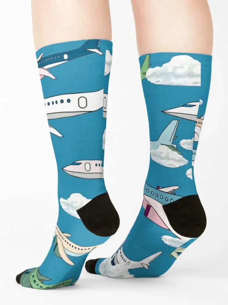 Planes In Sky Socks golf Thermal man winter aesthetic heated Designer Man Socks Women's