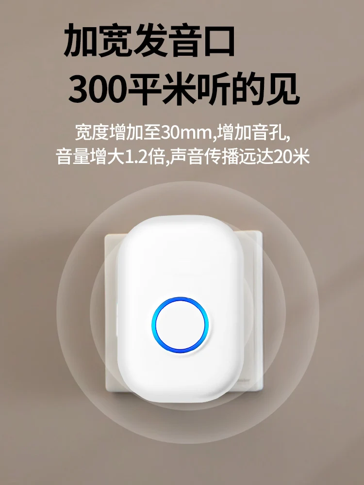 

58Ringtone Self-Power Wireless Alarm Guest Welcome Chime Door Entry Bell Doorbell For Home Security Door Ring US/EU Plug
