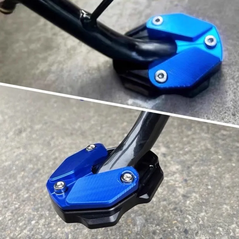 For SUZUKI HAOJUE UY125 UE125 UU125 ADX125 2023 2024 Motorcycle Kickstand Decoration Parking Rack Base Plus Pad CNC Accessories