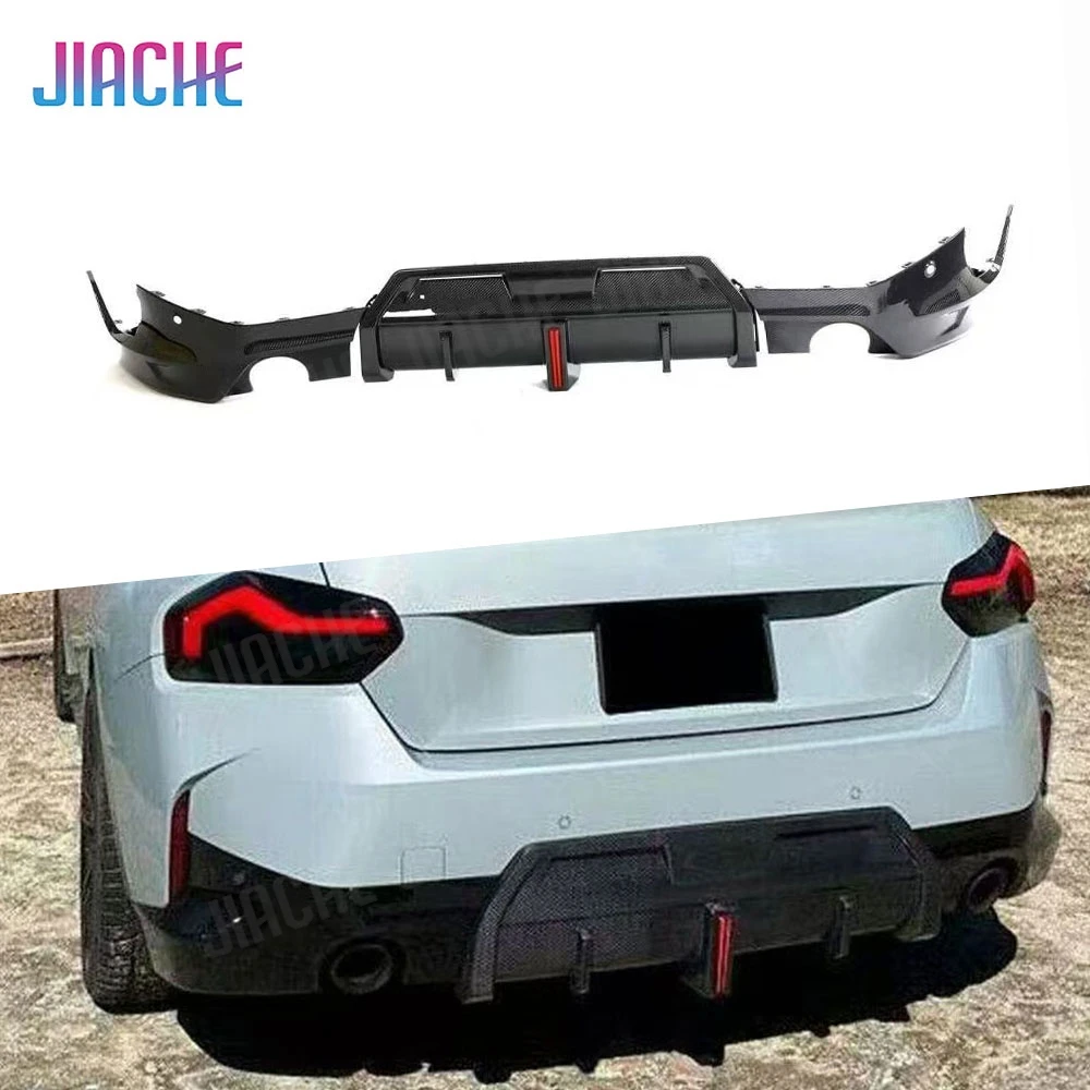 

Dry Carbon Fiber Car Rear Diffuser Splitters For BMW 2 Series G42 Coupe 2022 2023 Car Modify Tuning Parts Exterior Accessories