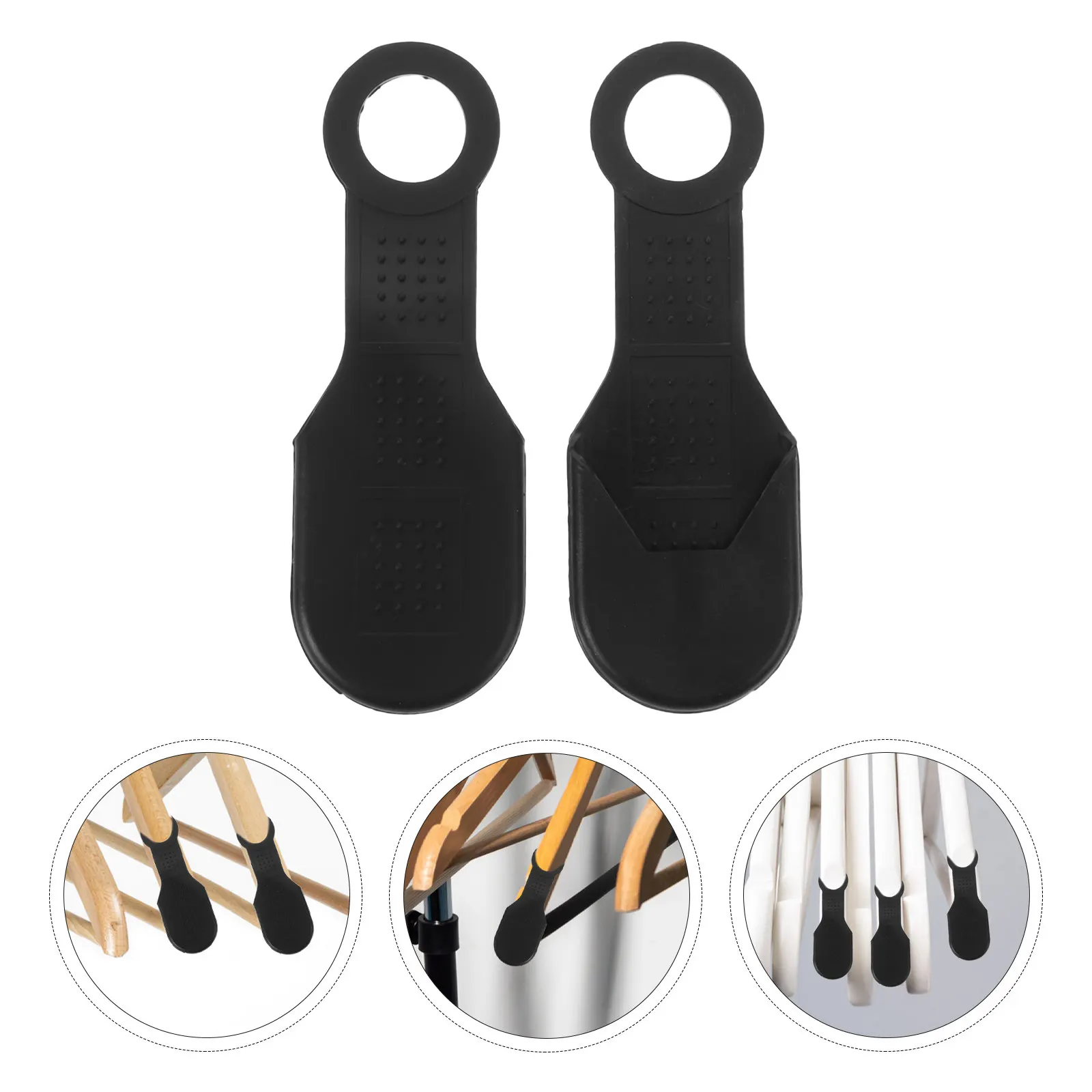 

100 шт. прозрачных нескользящих силиконовых накладок на вешалки, эластичные полоски для деревянных и пластиковых вешалок, противоскользящие аксессуары для дома