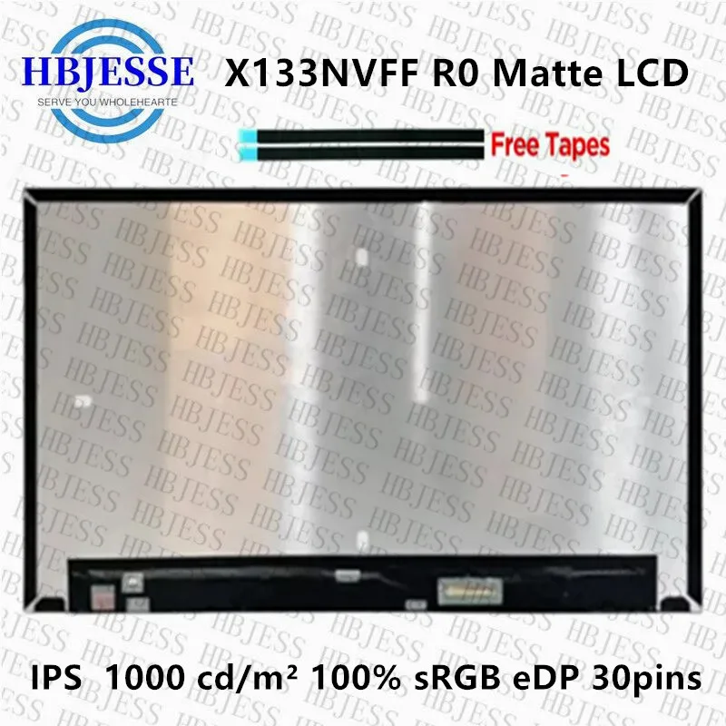 

Original X133NVFF R0 13.3 Inch L92715-ND1 Matrix FHD 1920x1080 30 Pin EDP Laptop screen Non Touch LCD