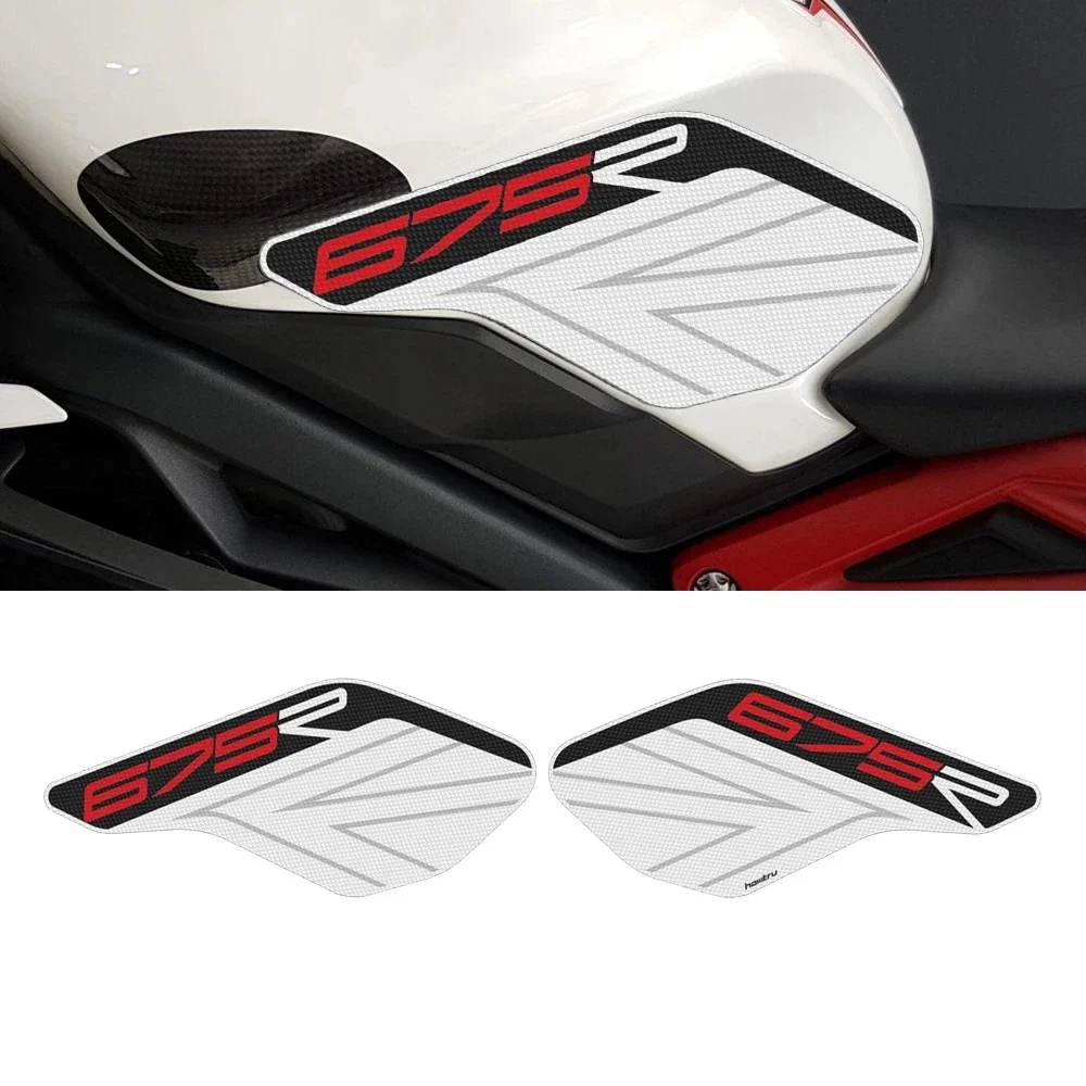 Motorcycle Accessorie Side Tank Pad Protection Knee Grip Mat for Triumph Daytona 675 R 2013-2016