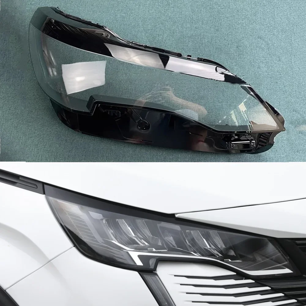 

Front Headlight Cover Transparent Mask Headlamp Lamp Shell Replace Original Lampshade Plexiglass For Peugeot 4008 2021~2023