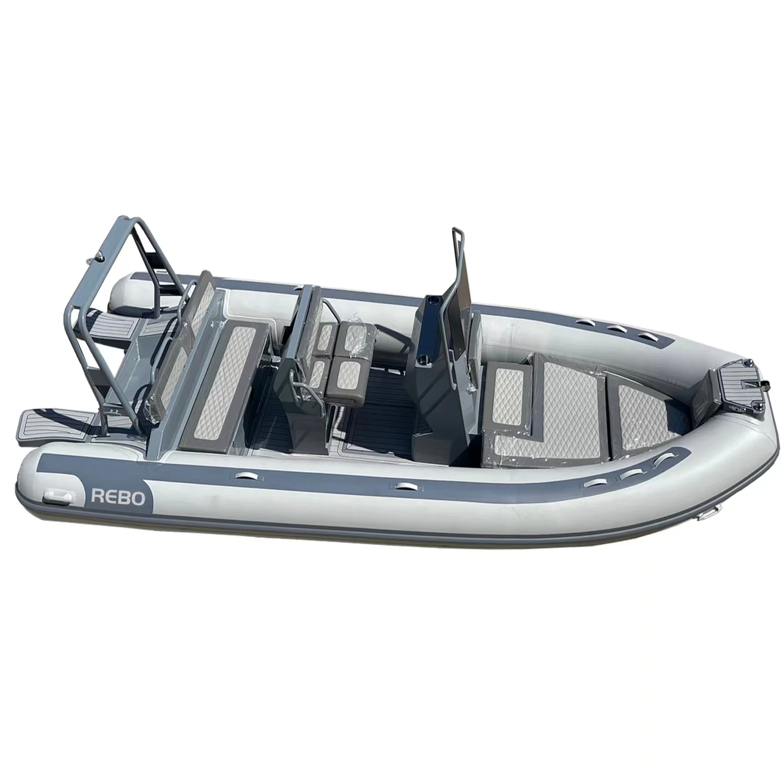 قوارب رياضية جديدة من الألومنيوم 18ft RIB560 Hypalon Orca Deep V Hull من الألومنيوم قابلة للنفخ