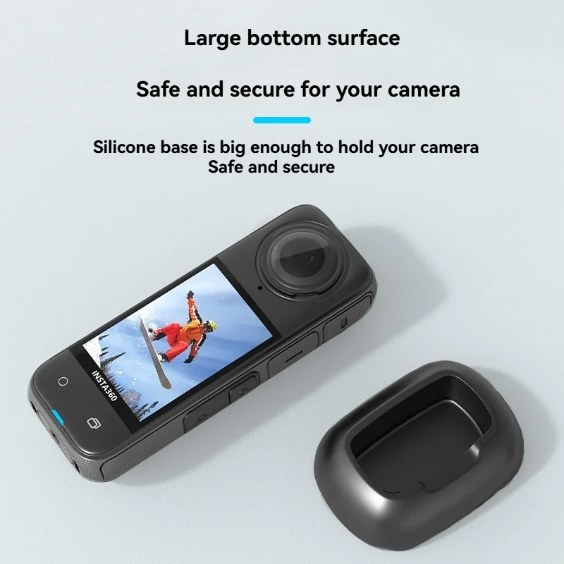 CoverJoy Car Dashboard Mount for Insta360 X4/X5 Non-Slip Silicone Base Vehicle Desktop Stand Holder with Lens Cover Accessories