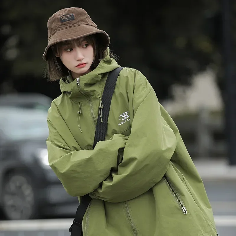 

Spring and Autumn Seasons Fashion Japanese Men's Outdoor Outerwear Charge Coat Loose Work Suit Casual Jacket