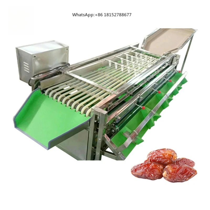 Commercial Vegetable & Fruit Size Grading Sorting Machine Stainless Steel 304 New Customized 4-7 Grades
