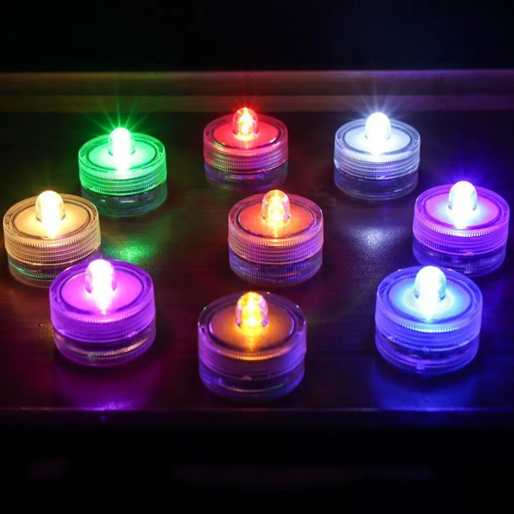 Waterproof LED Candles Light Tea Light Battery Powered Multicolor Underwater Decorative Lamp Candle Tealight For Party Wedding