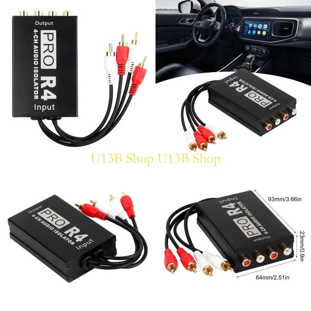 

U13B Изоляторы заземления для домашнего кинотеатра с позолоченными разъемами. Очиститель звука.