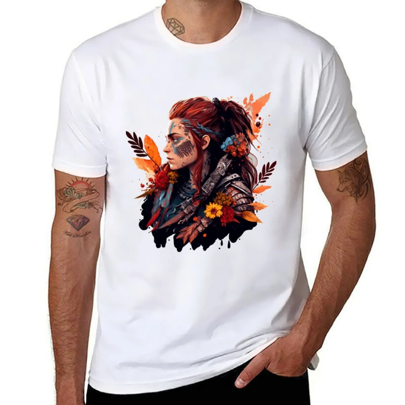

Horizon Zero Dawn Aloy T-Shirt man t shirts cotton printed t shirts for man T-Shirt