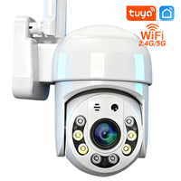Tuya 5MP HD 2.4G/5G Wifi IP Camera PTZ Outdoor waterproof Home Security protection Full Color Night Vision Surveillance Camera
