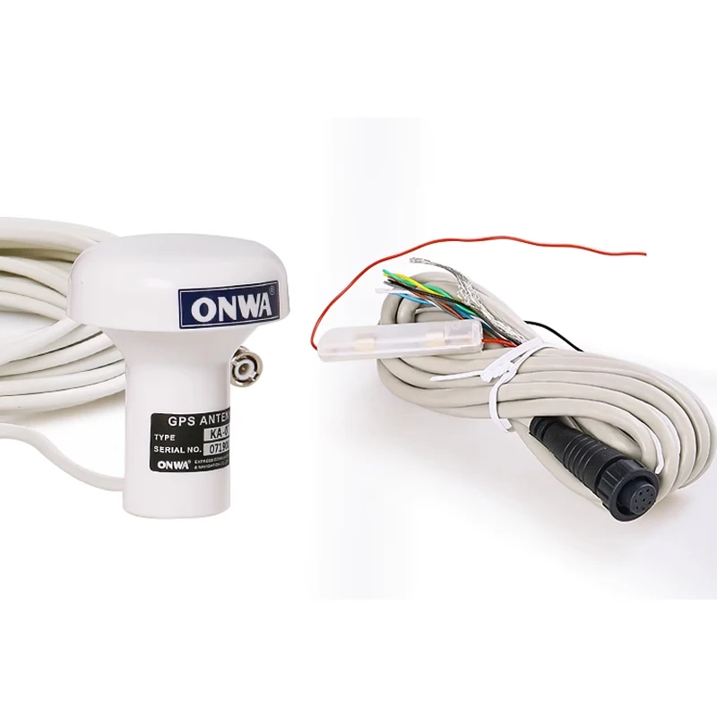 ONWA KP-128 Navigator Satelit Laut 4.3 Inci dengan GPS/SBAS 12V Waypoint dan Jalur Penerbangan untuk Petualangan Bahari