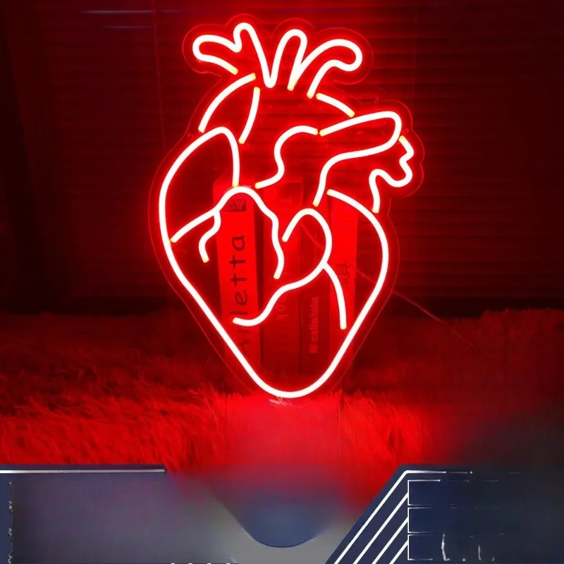 Neon Styling Lights Heart Halloween Horror Decorative Lights Attractions Festival Creative Lights