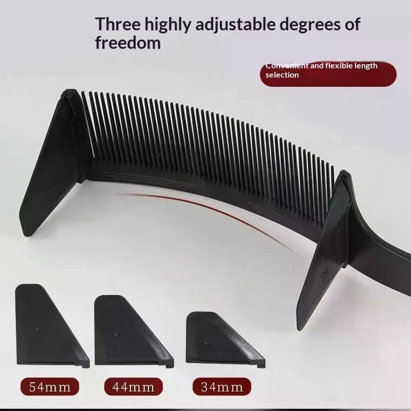 Barber Flat Top Haircut Comb Curved Hair Clipping Cutting Arced Comb Professional Hair Cutting Curved Positioning Comb Guide