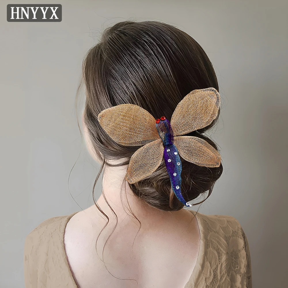 

YouLaPan Fashionable Bridal Wedding Hair Clip Handmade Lace Butterfly Ladies Elegant Banquet Ball Party Hair Accessories YXA189