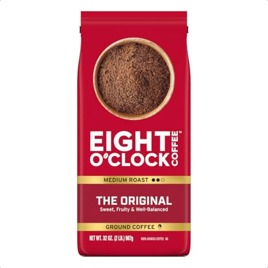 

Eight O'Clock Coffee The Original Ground Coffee Medium Roast 32 Ounce Pack of 1 Sweet Fruity Well Balanced