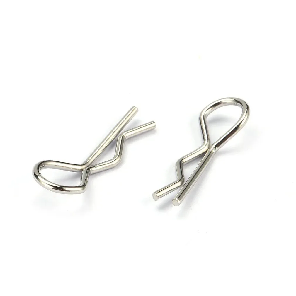 NEEBRC 25/50PCS Metall R-typ Splint R Schnallen Welle Latch Bolzen RC Körper Clips Auto modell Zubehör Lkw Buggy Shell Teile