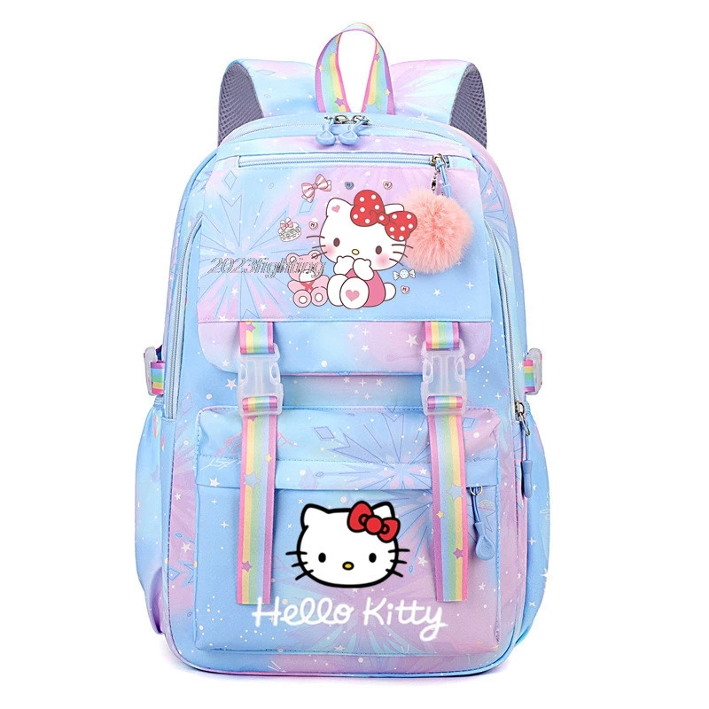 Hello Kitty Backpack Travel Capacity Bookbag for Women & Men Boys Girls School College Laptop Students Mochilas