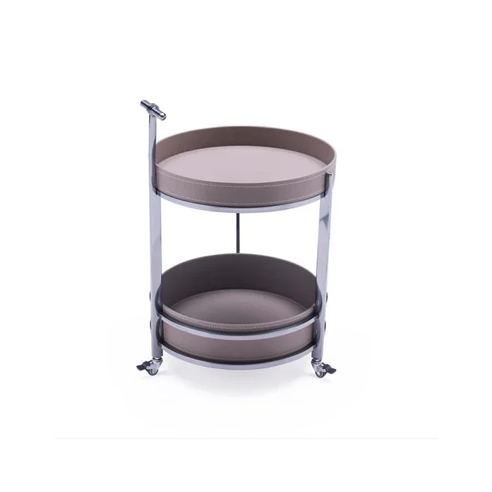 Modern mobile trolley multifunctional storage cabinet sofa side table living room small wine cart mobile small coffee table