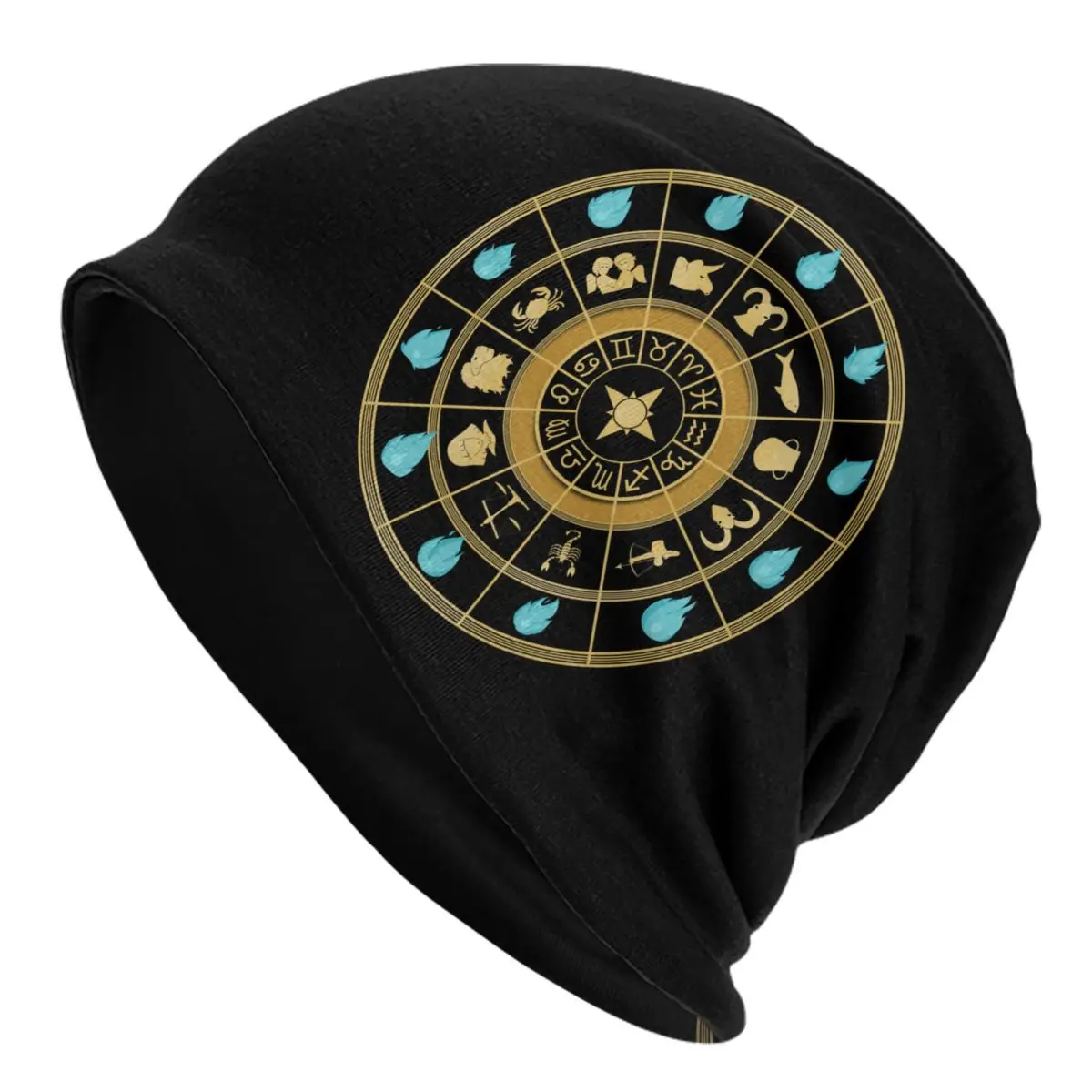 Saint Seiya Clock Cap Knights of the Zodiac Anime Vintage Unisex Outdoor Skullies Beanies Hat Spring Warm Dual-use Bonnet Hat