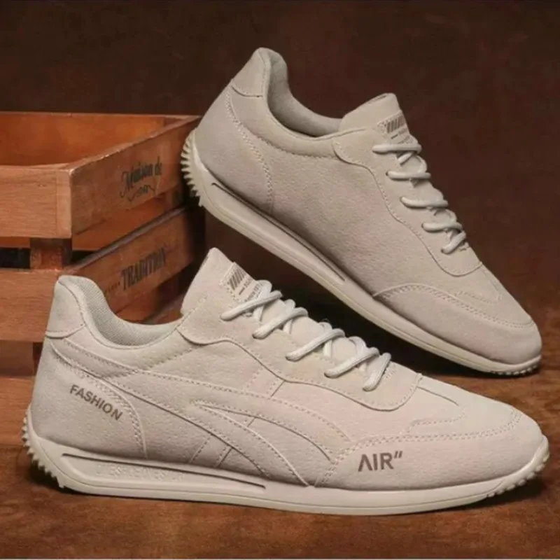 

Quality Platform Sneakers Men New Lightweight Flat Outdoor Running Sports Shoes Breathable Solid Color Casual Shoes for Men High