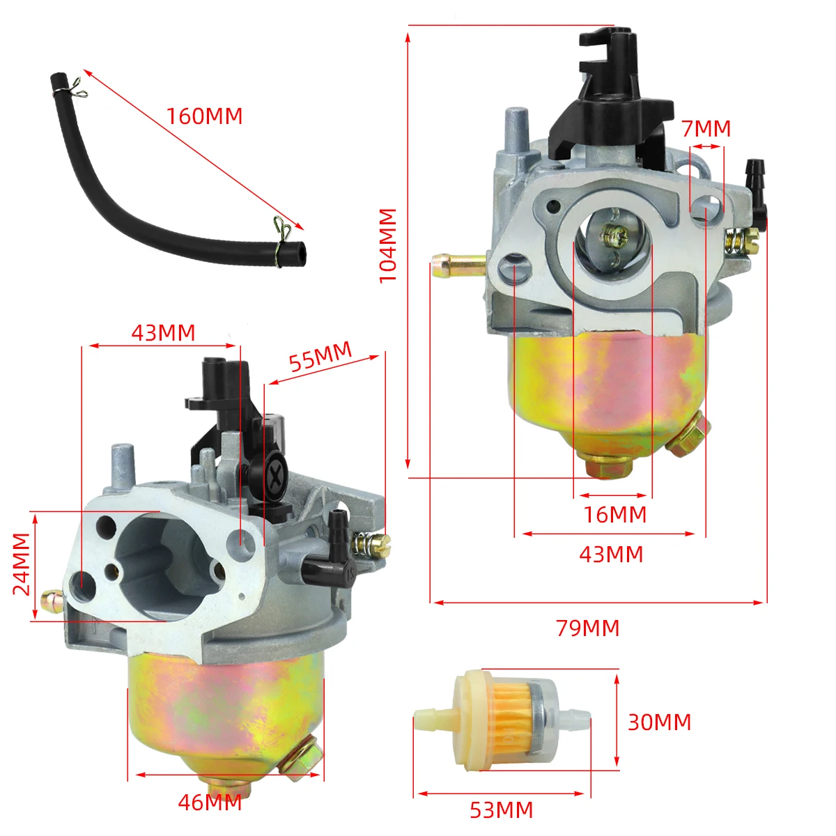 Carburetor for SP414 HP164 SP164 M411PD RS100 Lawn Mower