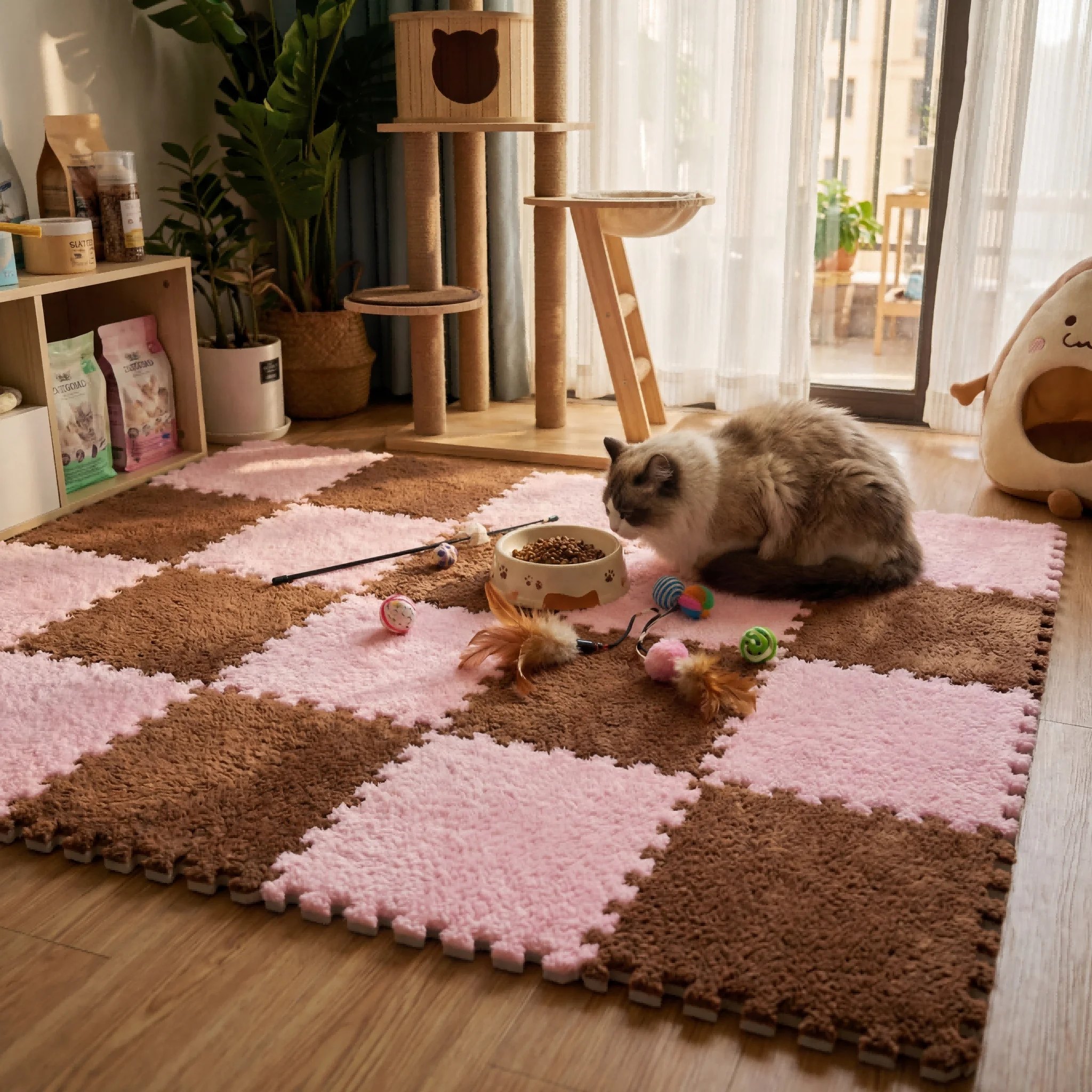 

Премиум-коврик для игр и упражнений для детей 30x30 см, детский ковер-пазл из пены с усовершенствованной системой соединения, высокая прочность