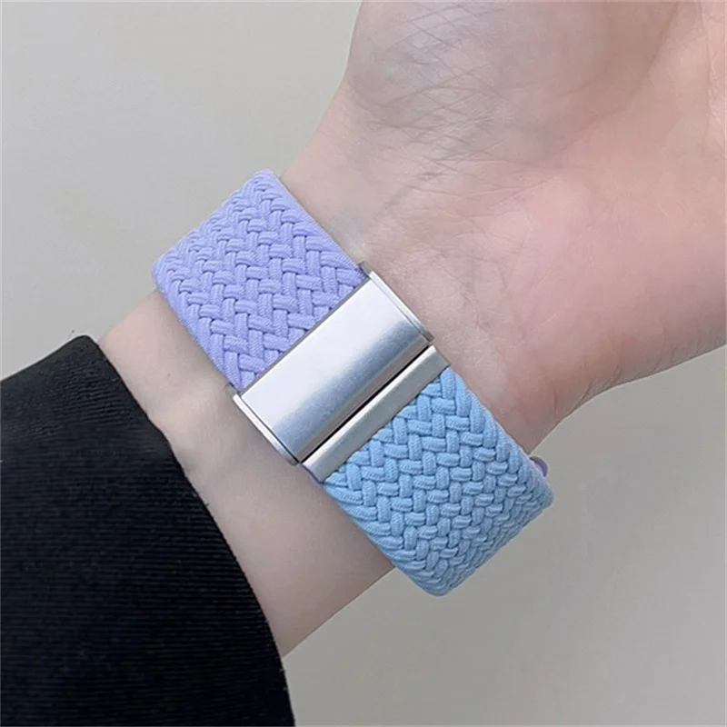 Étui à changement progressif mignon et bracelet pour Apple Watch, bande en nylon Correa pour iWatch Series 9, 8, SE, 7, 6, Y2k, Ultra2, 49mm, 45mm, 44mm, 41mm, 40mm